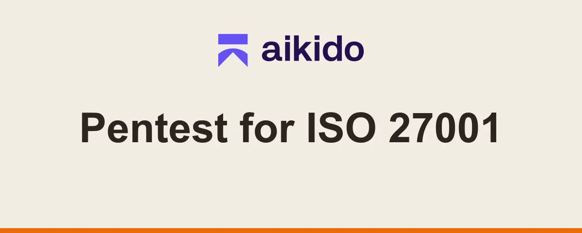 Aikido-logo og Pentest for ISO 27001, FM CyberSecurity