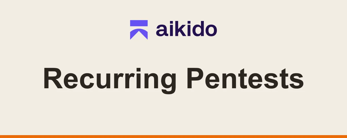 Aikido-logo og Recurring Pentests, FM CyberSecurity